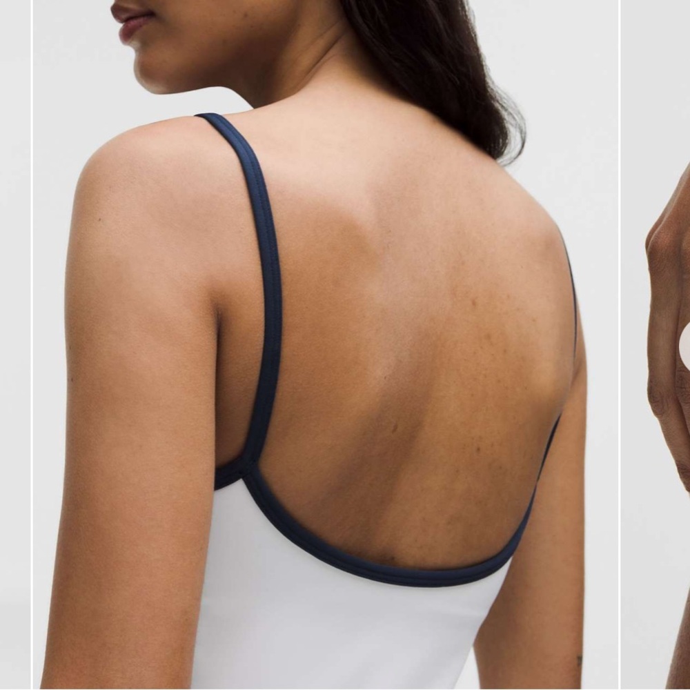 Lululemon Sweetheart Mini Dress White/Club Blue - Picture 2 of 8